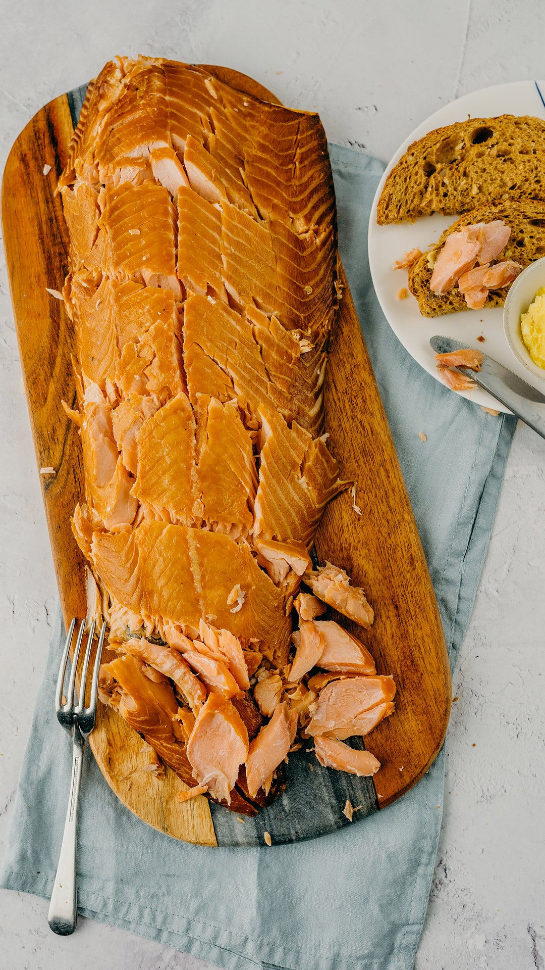 Heather Honey Cured Hot Smoked Scottish Salmon from Ullapool Smokehouse